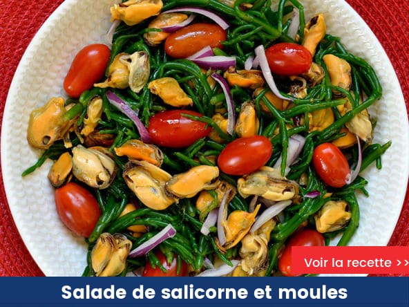 Salade de salicorne et moules